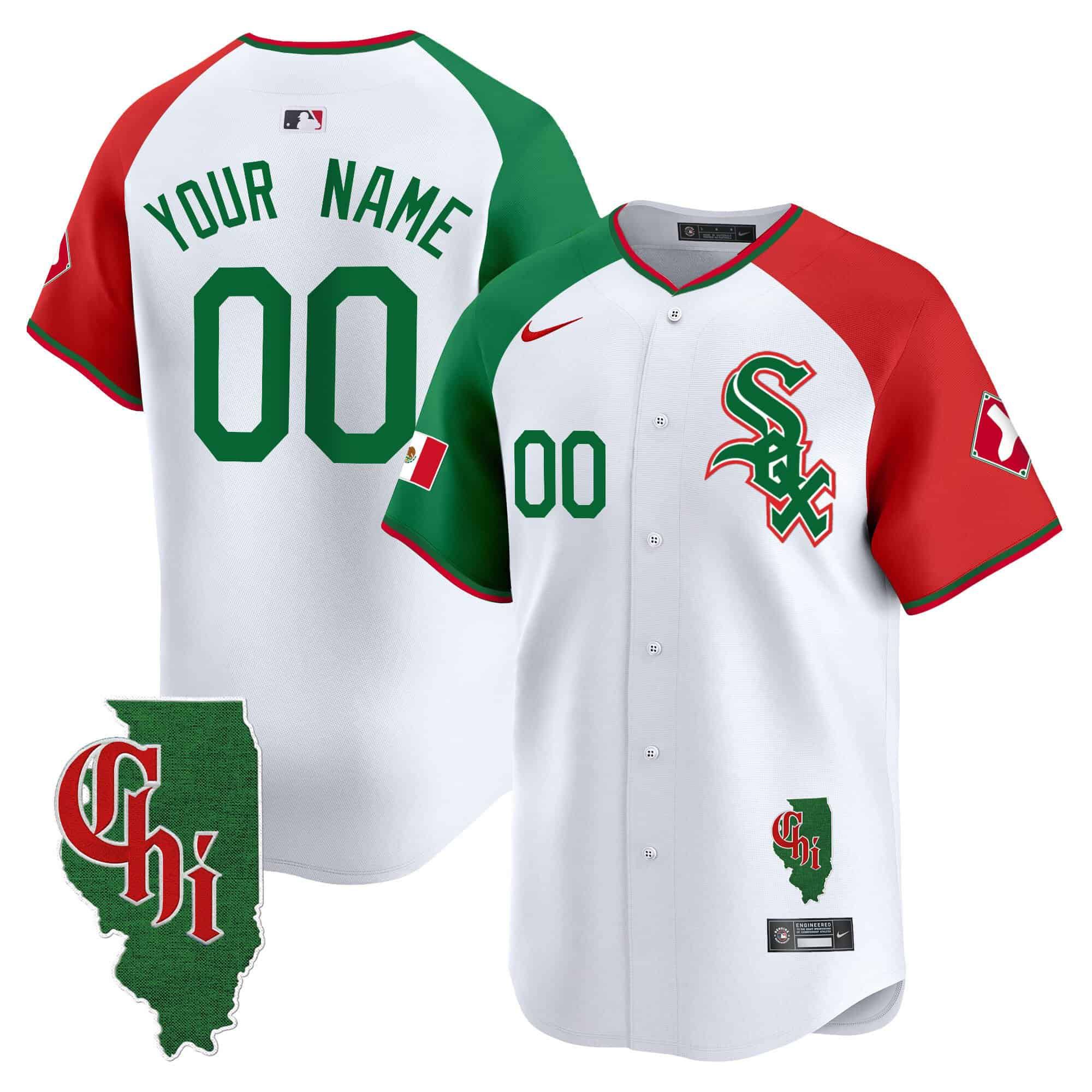 Men Chicago White Sox White 2024 Nike Mexico Vapor Premier Limited Custom MLB Jersey->dallas cowboys->NFL Jersey